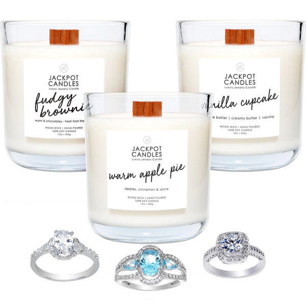 Chocolate Dreams Wooden Wick Candle & Bath Bomb Gift Set - Jackpot Candles